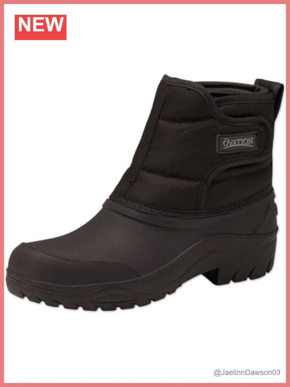 Women's Equestrian Ankle Boots Water-Resistant Hook & Loop Closure Winter